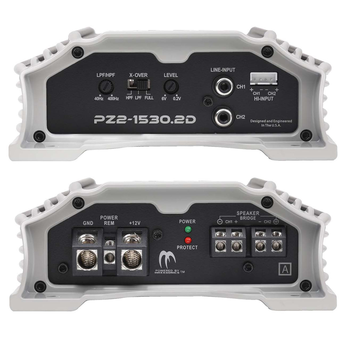 Crunch PZ2-1530.2D 2-Channel 1500W RMS Powerzone 2 Series Class-D Amplifier