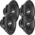 (4) PRV Audio 12MR2000-NDY 12” Neodymium Midrange Loudspeakers 8-Ohm (2 Pairs)