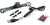 Rostra 250-8641-LPB License-Plate Mounted CMOS Color Backup Camera for 2016-2019 Chevrolet Silverado 1500/2500/3500 and GMC Sierra 1500/2500/3500 Pickups