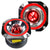 Audiopipe ATR-4053-RED Heavy-Duty 4” 200W/400W (RMS/Peak) Aluminum Super Tweeter Gold (Sold Individually)