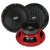 (2) American Bass HAWK 8-Inch Hawk Series 4-Ohm Car Midrange Speakers (1 Pair)