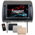 Power Acoustik HR-91CC 9" LCD Headrest Monitor Loaded in a Leather Headrest