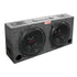 XXX KIC120 Dual 12" 500W Max Enclosed Car Audio Subwoofer Box w/ Tweeters