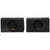 (2) Single 10” Sealed Universal Behind Seat Truck-Style MDF Subwoofer Enclosures (w/ Durable Bed Liner Finish)