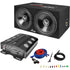 Audiopipe APSB-1299PP Dual 12" Amplified Loaded Subwoofer Enclosure Party Pack