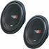 (2) Cerwin Vega XED10v2 10" 250W RMS XED Series Single 4-Ohm Subwoofers