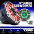 (2) DS18 Hydro CF-10SUB 10" Marine & ATV/UTV Subwoofers w/ RGB LED Light (1 Pair)