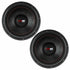 (2) DS18 SLC12S 12" Select-Series 4 Ohm DVC Shallow-Mount Subwoofers (1 Pair)