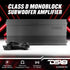 DS18 G3600.1D GEN-X Class-D 1-Channel Monoblock Car Amplifier 1200W RMS @ 1-Ohm
