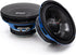 American Bass Godfather 6.5" Carbon Cone 4-Ohm Pro Car Audio Midrange Speakers (Pair)