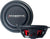 (2) Massive Audio GTS10 10” GTS Series Shallow-Mount Car Subwoofers Dual 4-Ohm (1 Pair)