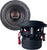 (2) Massive Audio HIPPO H84XR 8” SPL Competition Mega Car Subwoofers Dual 4-Ohm (1 Pair)