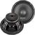 Orion HCCA854NDC 8” HCCA Competition 500W RMS | 2000W Max Neodymium Midrange Dust Cap Speakers 4-Ohm (Pair)