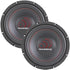 (2) Massive Audio TKO 124 12" 600W RMS TKO Series Dual 4-Ohm Subwoofers