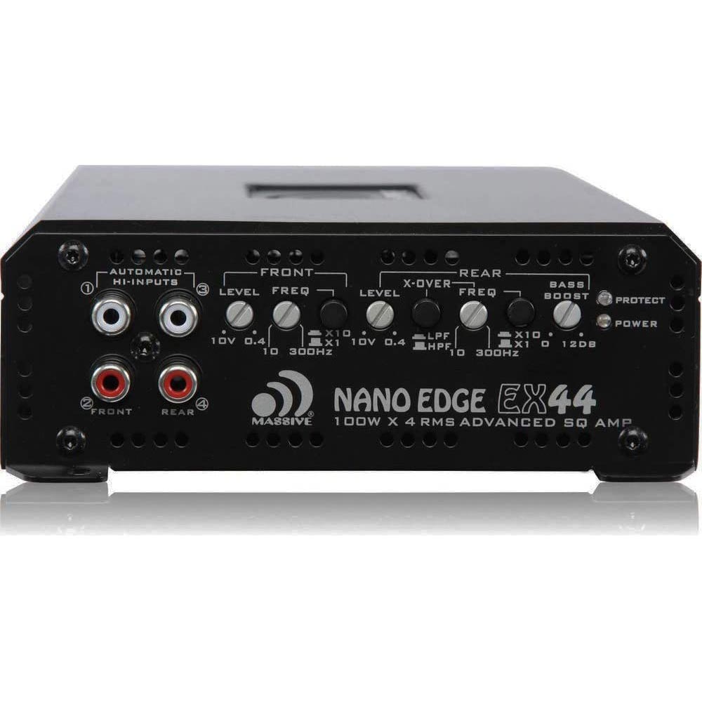 Massive Audio EX44 4-Channel 400W RMS Nano Edge Series Class AB Amplfier