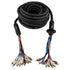 DS18 MDSA10/4.50FT Medusa/Snake Audio Harness 10-Channel RCA Cable & (4) 12 Gauge OFC Power Wire 50 Feet