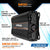 PRV Audio MDX2500.1 1 Ohm MDX Series Class D 1-Channel Full-Range Mini Car Amplifier 2500W RMS @ 1Ω