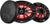 DS18 NXL-69/BK 6”x9” 125W RMS 2-Way Coaxial Marine Speakers 4-Ohm Black (Pair) w/ RGB LED Lights