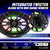 DS18 NXL-69/BK 6”x9” 125W RMS 2-Way Coaxial Marine Speakers 4-Ohm Black (Pair) w/ RGB LED Lights