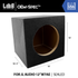 LAB OEM-Spec™ 1.375 ft^3 Sealed MDF Enclosure Box for Single JL Audio 12W7AE / 12W7 Subwoofer