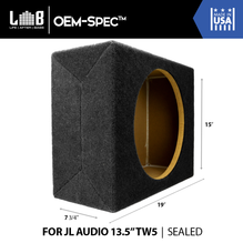 0.80 ft³ Sealed MDF Enclosure Box for JL Audio 13.5