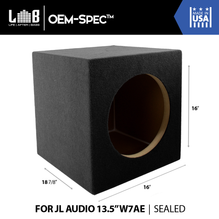 1.875 ft³ Sealed MDF Enclosure for Single JL Audio 13½