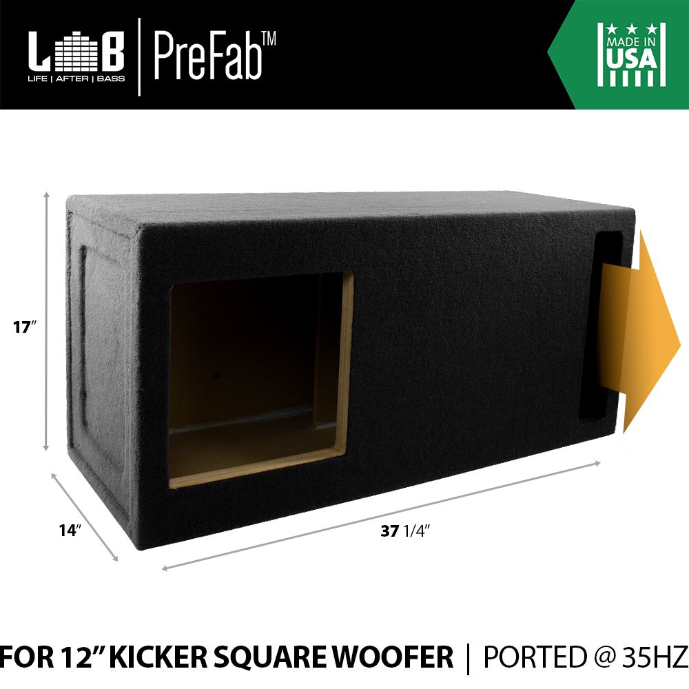 3.0 ft³ Ported Subwoofer Box for 12
