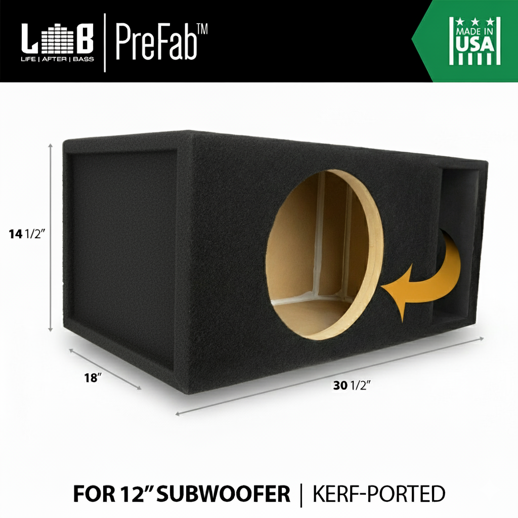 Ported Subwoofer Speaker Box Speaker 12 Inch Single Bass 12 Speaker Box Ft³ 36Hz Ported Subwoofer Enclosure Box W
