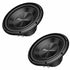 (2) Pioneer TS-A300D4 12" 1000W RMS A-Series Dual 4-Ohm Subwoofers