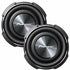 (2) Pioneer TS-SW3002S4 12" 800W RMS TS-Series Single 4-Ohm Shallow-Mount Subwoofers