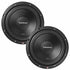 (2) Rockford Fosgate R2D2-12 12" 500W RMS Prime Series Dual 2-Ohm Subwoofers