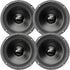 (4) American Bass SQ 65CBX 6-1/2" Closed Back Pro Car Audio Midrange Speakers 8-Ohm (2 Pairs)