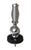 Hustler SSM-1 Professional Heavy-Duty Stainless Steel Ball Mount & Spring & Coupling Stud w/ 3/8” x 24” Thread