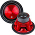 (2) Audiopipe TXX-APD-12RD 12" Eye Candy Aluminum Cone Red Subwoofers 4-Ohm DVC (1 Pair)